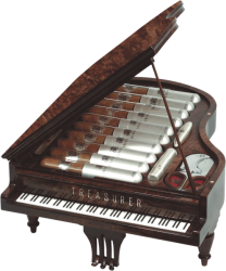  Piano Humidor for 10's 